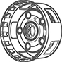Planetenräder, Hohlräder, Sonnenräder 8F35, 8F40