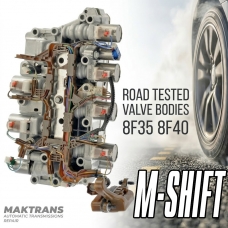 Straßenerprobtes Ventilgehäuse FORD 8F35, 8F40 M-Shift (Connect)— JM5P-7A101-AE, JM5P-7G276-GA (Trennplatte JM5P-7J236-DB)