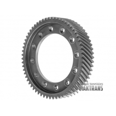 Zahnradsatz für das Hauptdifferentialpaar AW TF-60SN 09G (Übersetzungsverhältnis 61 (4 Kerben, am Zahnrad) / 15 (ohne Kerben, am Zahnrad), Zwischenwellenlager 19/13 Rollen, angetriebenes Verteilergetriebe 53 Zähne )