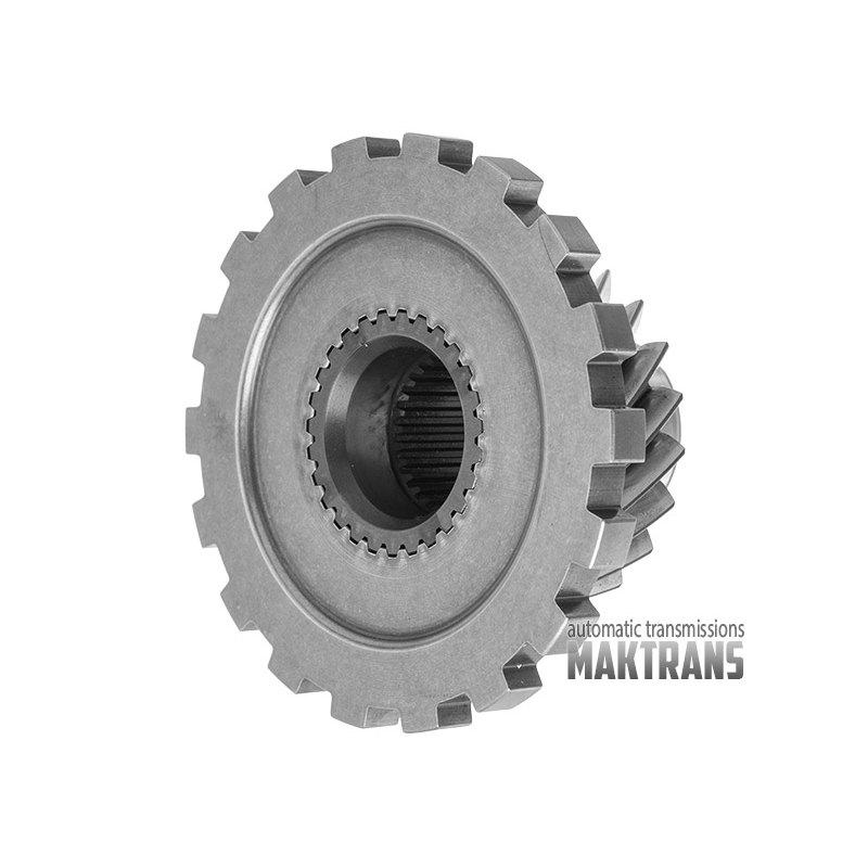Antriebsraddifferential A5HF1 (Außendurchmesser 88,70 mm, 21 Zähne, 1 Markierung), zusammengebaut mit Anlagezahnrad (Außendurchmesser 140 mm, 18 Zähne)