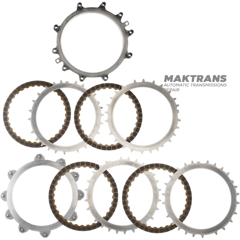 Stahl- und Reibscheibensatz 2-6 Bremse FW6AEL ab 11 — FZ01193V0A, FZ01193S4, FZ01192V2 (4 Reibscheiben, Gesamtdicke des Satzes 15,50 mm)