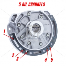 Ölpumpe F4A41 F4A42 96-up — MR593521, MD760348 (Mitsubishi-Typ, 5 Ölkanäle an der Nabe)