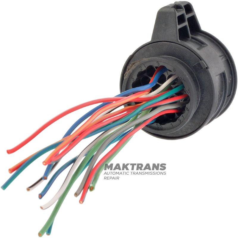 Stecker mit Drähten Teil der Mechatronikverkabelung 14 Drähte 14 Pins Automatikgetriebe DQ250 02E DSG 6spd 1J0927320