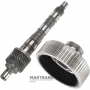Hinteres Planetengetriebe, Ausgangswelle 4WD AB60E, AB60F - 4 Satelliten (20 Zähne), Ausgangswellenlänge 142 mm (Keillänge 55 mm), 22 Keile (Außen-Ø 38 mm)