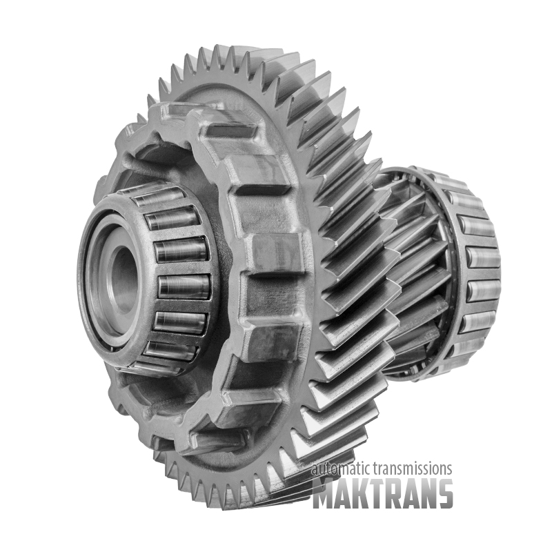 Zwischenwelle mit Antriebszahnrädern mit einem angetriebenen Zahnrad mit 47 Zähnen (Durchmesser 149,3 mm) und einem Antriebszahnrad mit 21 Zähnen (Durchmesser 72 mm) des Hauptpaars des Automatikgetriebes U660E 3570573010 3570533020