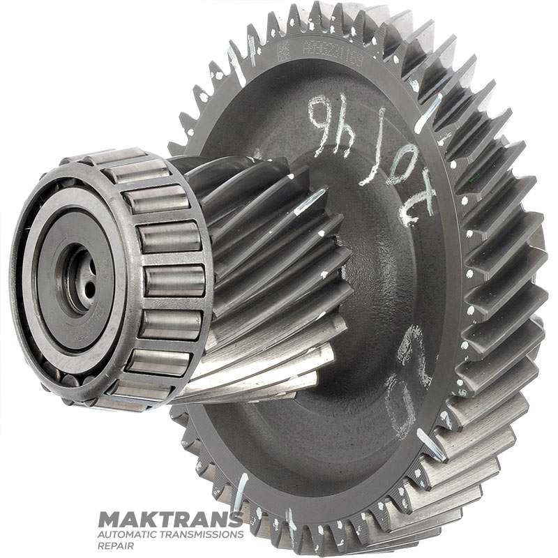 Zwischenwelle mit Antriebsrädern mit Abtriebsrad 46 Zähne und Antriebsrad 20 Zähne des Hauptpaares und Parkrad Automatikgetriebe U760E ab 06