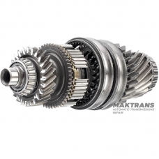 Differential-Antriebswelle, Automatikgetriebe DQ250 02E DSG 6 mit Zahnrädern von 24 Zähnen (D 73 mm), 23 Zähnen (D 64,25 mm), 22 Zähnen (D 86,05 mm) und 18 Zähnen (D 69,85 mm)