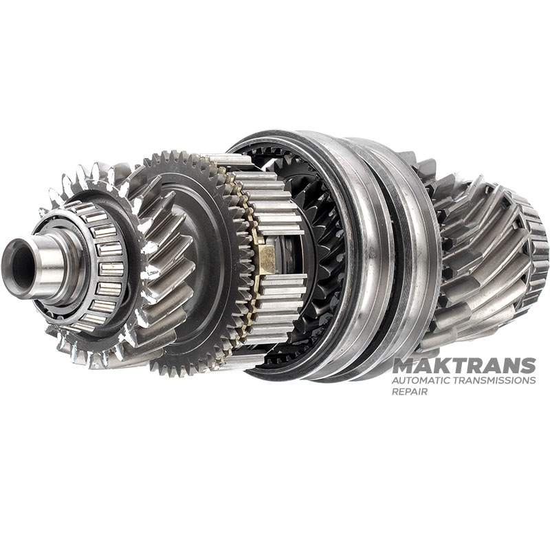 Differential-Antriebswelle, Automatikgetriebe DQ250 02E DSG 6 mit Zahnrädern von 24 Zähnen (D 73 mm), 23 Zähnen (D 64,25 mm), 22 Zähnen (D 86,05 mm) und 18 Zähnen (D 69,85 mm)