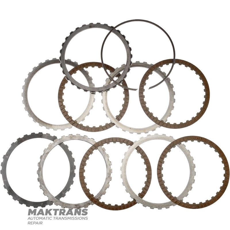 Trommelkupplung A / vorderes Planetengetriebe (4 Ritzel) FORD 6R60 6R75 6R80 – 4 Reibscheiben (Gesamtdicke des Kits 21,35 mm)