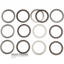 Stahl- und Reibscheibensatz 4-5-6 Kupplung 6T70E, 6T75E, 6F50, 6F55 - 6 Reibscheiben (Gesamtdicke des Satzes 24,25 mm / 26,85 mm)