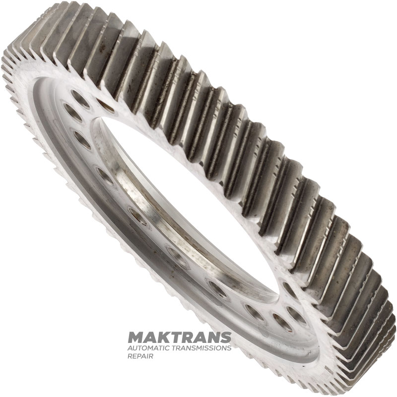 Differenzialzahnkranz 6F50 6F55 (Außendurchmesser 226 mm, 61 Zähne, 3 Markierungen, Höhe 32 mm, 16 Befestigungslöcher)