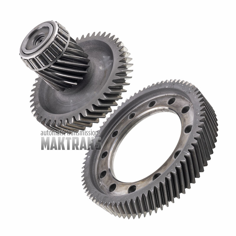 Hauptdifferenzialpaar [19\74] TOYOTA U760E U760F [Differential-Schrägrad 74 Zähne [Ø 210,60 mm], Zwischenwelle 19 [Ø 59,10 mm]\46 Zähne [Ø141,95 mm]