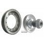 Hauptpaar [2077] MAZDA FW6AEL GW6AEL prod. Welle 20T [Ø 52,70 mm], 50T [Ø 151 mm] Differential-Schrägradgetriebe 77T [Ø 184,25 mm, TH 30,60 mm, 12 Befestigungslöcher]