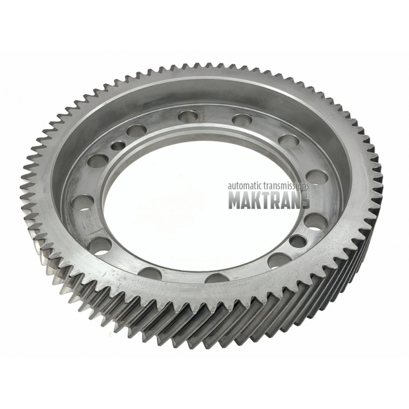 Hauptpaar [2077] MAZDA FW6AEL GW6AEL prod. Welle 20T [Ø 52,70 mm], 50T [Ø 151 mm] Differential-Schrägradgetriebe 77T [Ø 184,25 mm, TH 30,60 mm, 12 Befestigungslöcher]