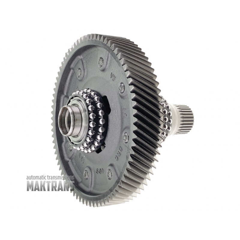 Differential [4WD] komplett mit Zahnkranz DQ381 0GC 0GC409155 75T [Ø225,95 mm], 30 Keilnuten für Verteilergetriebe, 37 Keilnuten für Achswelle