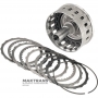 Ölpumpennabe, Trommelbremse B1 Mercedes-Benz 722.9 - R2202724224, Gesamthöhe 250 mm, komplett mit 3x3 Reibscheiben der Bremse B1