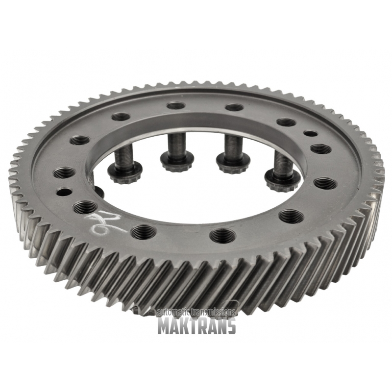 Hauptpaar [21/76] Mazda FW6AEL Differentialgetriebe 76 Zähne (Ø 208,25 mm), Zwischenwelle TH ↕ 140 mm, 21T (Ø 62,10 mm), 59T (Ø 149,10 mm)