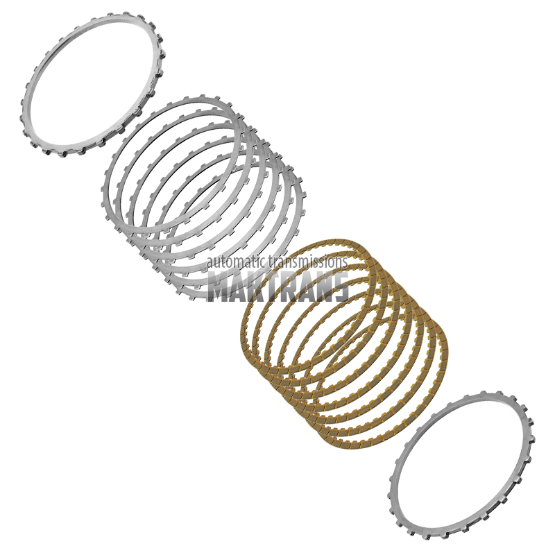 Stahl- und Reibscheibensatz B2 Brake Aisin Warner TR-60SN / VAG 09D [Gesamtdicke des Bausatzes 34,45 mm, 7 Reibscheiben]