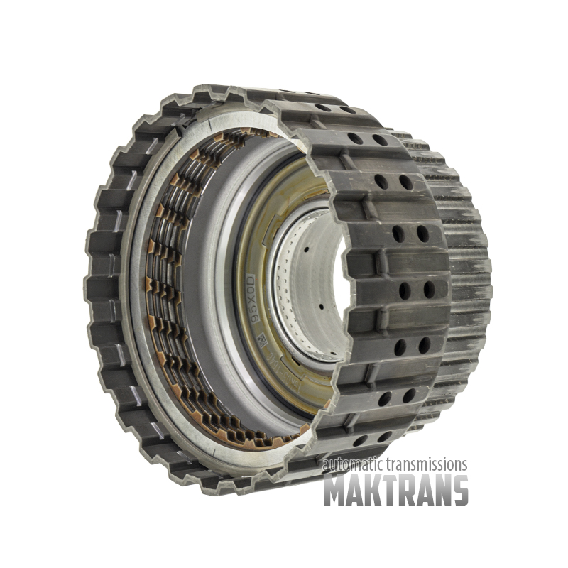 Trommel [Stahl] montiert mit Scheiben Direktkupplung RE5R05A JR507E JR509E 3150090X0B [5 Reibscheiben, Gesamtdicke des Satzes 25 mm]