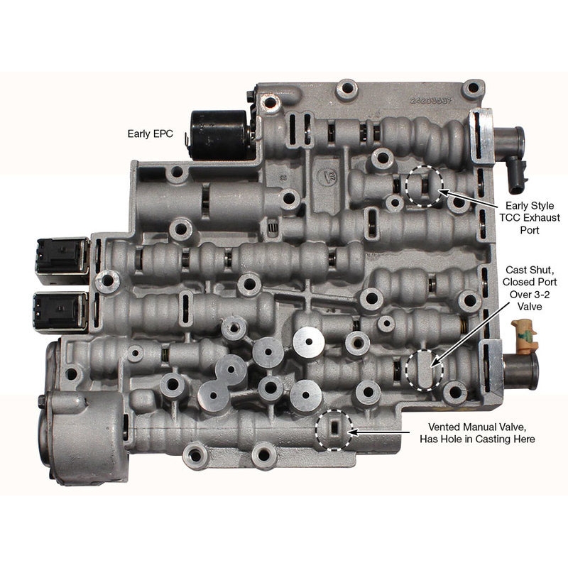 Ventilblockbaugruppe mit Magnetspulen GENERAL MOTORS 4L60E 4L65E [1996-2000 Jahre]