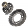 Hauptpaar (17/67) Differential Hyundai / KIA GAMMA CVT C0GF1 [Zwischenwelle 17 Zähne (Außen-Ø 55,75 mm, 3 Kerben) / 51 Zähne (Außen-Ø 104,90 mm), Differentialgetriebe (67 Zähne, Außen-Ø 196,05 mm, 3 Kerben, Breite 34,30 mm)]