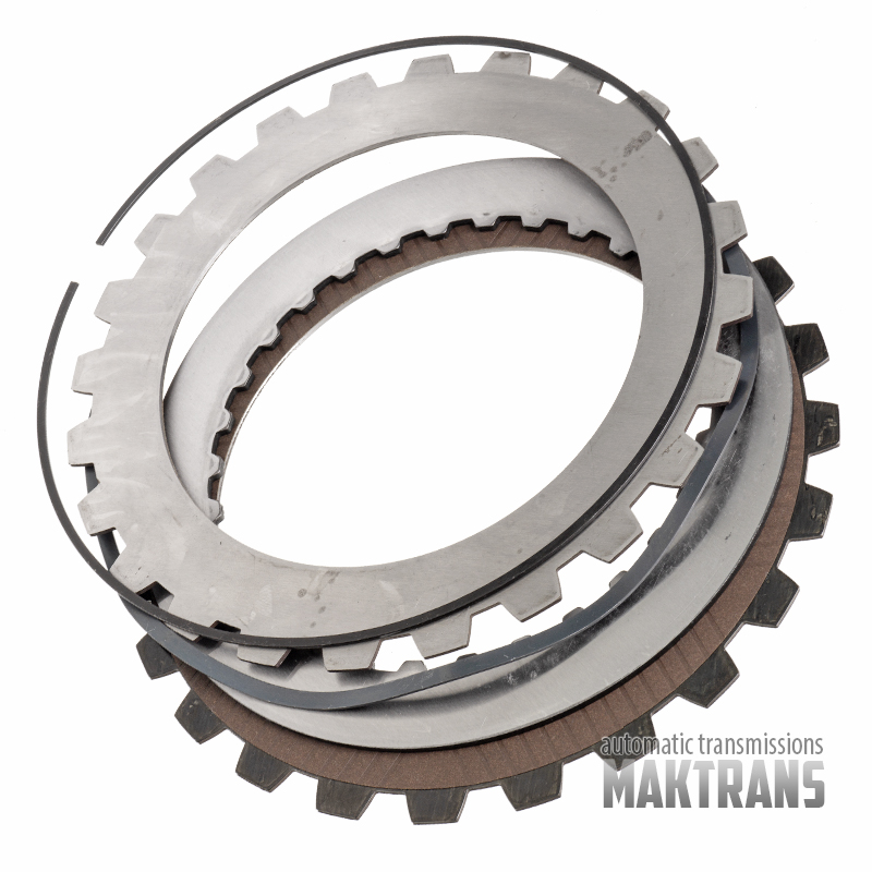 Stahl- und Reibscheibensatz C-Bremse ZF 4HP16 [Gesamtstärke des Satzes 8,20 mm, 2 einseitige Reibscheiben]