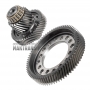 Hauptpaar (23/72) Differential Hyundai / KIA GAMMA CVT C0GF1 [Zwischenwelle 23 Zähne (Außen-Ø 64,70 mm, 2 Kerben) / 54 Zähne (Außen-Ø 107 mm), Differentialgetriebe (72 Zähne, Außen-Ø 187,20 mm, 2 Kerben, Breite 32,35 mm)]