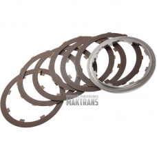 Stahl- und Reibscheibensatz E1 Kupplung DP0 AL4 [3 innere Reibscheiben, 3 äußere Reibscheiben]
