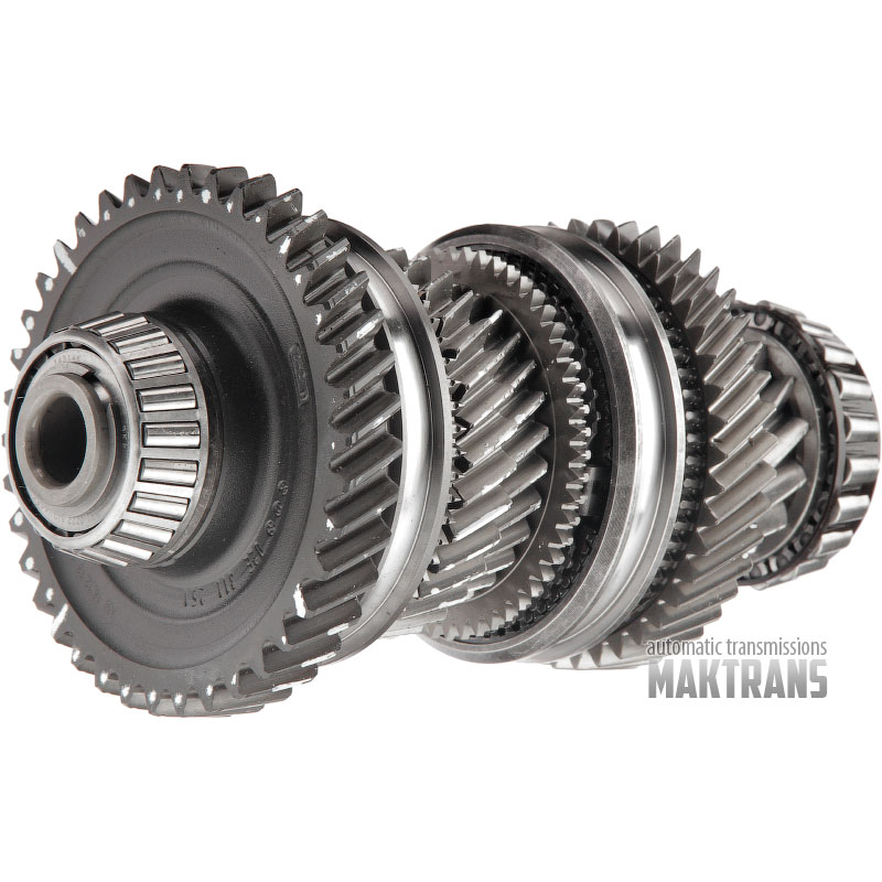 Differential-Antriebswelle Nr. 1 VAG DSG7 DQ250 02E / [13T (Ø 55,05 mm) / 43T (Ø 109,10 mm) / 28T (76,30 mm) / 32T (Ø 91,95 mm) / 38 (Ø 125,40 mm)]