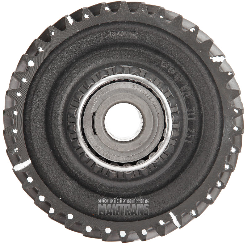 Differential-Antriebswelle Nr. 1 VAG DSG7 DQ250 02E / [13T (Ø 55,05 mm) / 43T (Ø 109,10 mm) / 28T (76,30 mm) / 32T (Ø 91,95 mm) / 38 (Ø 125,40 mm)]