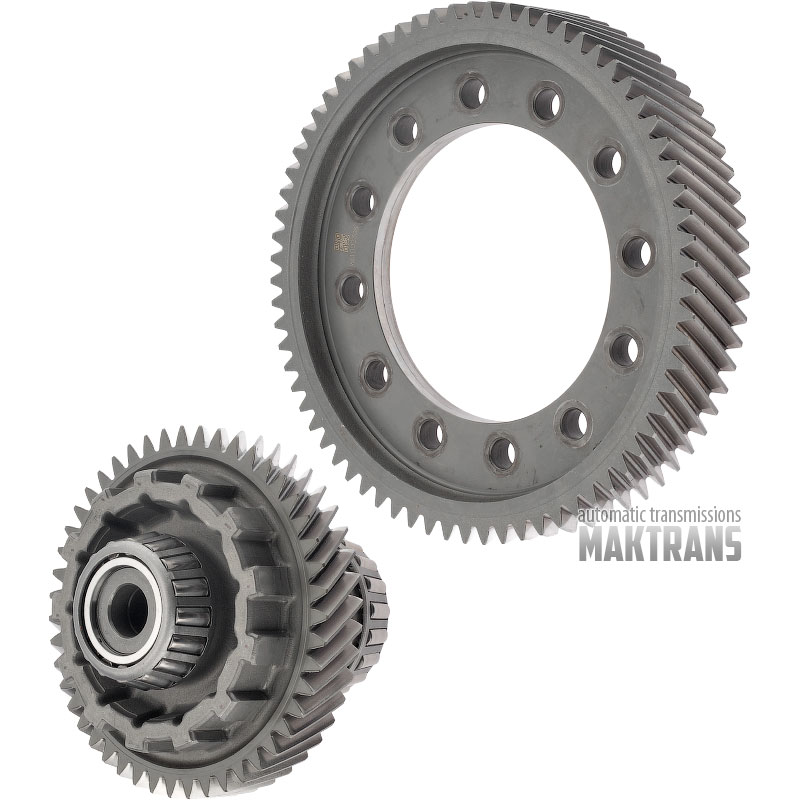 Hauptdifferentialpaar TOYOTA U660 / Differentialgetriebe 69 Zähne (Außen-Ø 222,50 mm), Industriewelle 17 (Außen-Ø 61 mm) / 47 (Außen-Ø 149,30 mm) Zähne