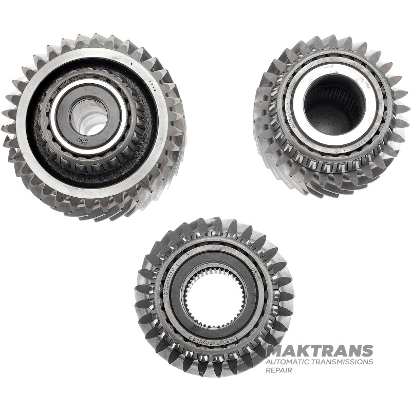 Verteilergetriebe-Stirnradsatz ZF 5HP19 FEV – 34 Zähne (Außen-Ø 102,20 mm), 29 Zähne (Außen-Ø 86,15 mm), 29 Zähne (Außen-Ø 86,20 mm)