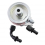 Adapter für zusätzlichen Automatikgetriebefilter für 10 mm Schlauch. AP-D79-SPX-AN8 Wird in Variatoren und Nass-DSGs aller Hersteller verwendet.