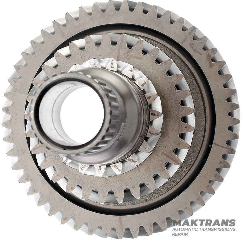 Eingangswelle K2 Hyundai / KIA DCT D8LF1 (D8F48W) - 432002N030 (Wellenlänge 178 mm, 19 Zähne (Außen-Ø 52,20 mm), 29 Zähne (Außen-Ø 79,25 mm), 23 Zähne (Außen-Ø 66,90 mm), 49 Zähne (Außen-Ø). Ø 122,25 mm)