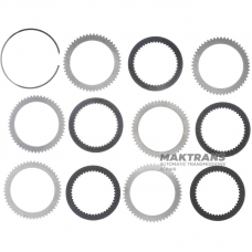 Satz Stahl- und Reibscheiben C1-Kupplung SsangYong DSI-6 / DSI M78 0578-166053 - 5 Reibscheiben (Gesamtdicke des Satzes 24,60 mm)