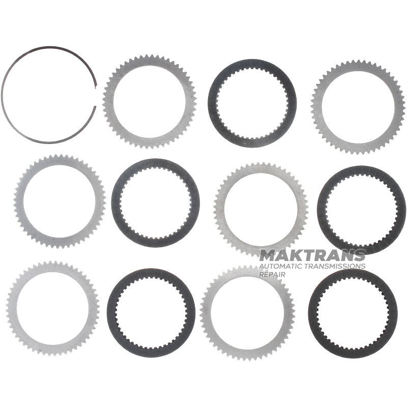 Satz Stahl- und Reibscheiben C1-Kupplung SsangYong DSI-6 / DSI M78 0578-166053 - 5 Reibscheiben (Gesamtdicke des Satzes 24,60 mm)