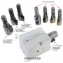 Adapter zum Testen von Magnetspulen Normal High AW TF-60SN 09G 09K 09M & Toyota A750E A760E