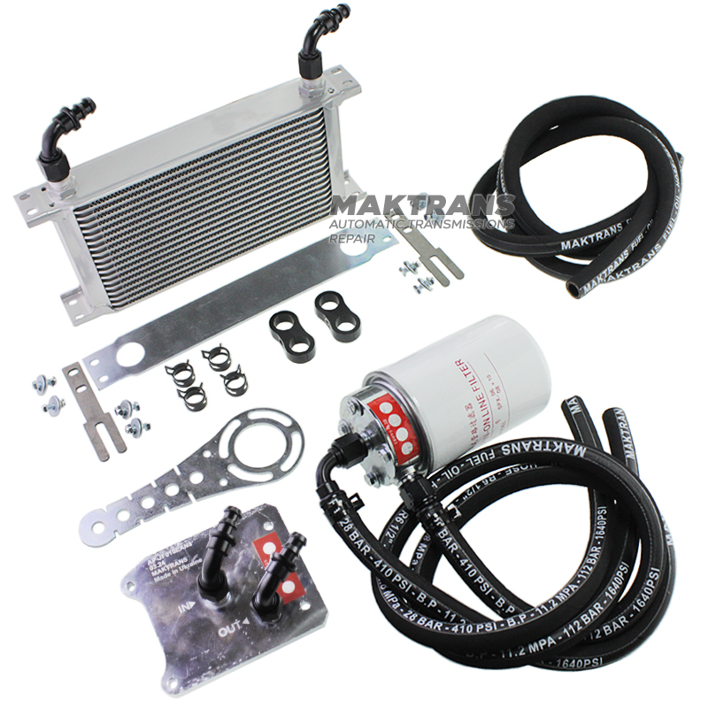 Zusätzliches Filter- und Kühlset JF016E JF017E RE0F10D RE0F10F F1CJC W1CJC FR8 FK0 | Typ.3 SPX mit einem Reinigungsfilter bis 10 Mikrometer und einem Bandkühler.