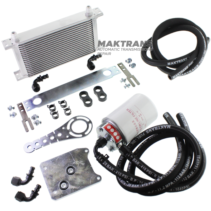 Zusätzliches Filter- und Kühlset JF016E JF017E RE0F10D RE0F10F F1CJC W1CJC FR8 FK0 | Typ.3 SPX mit einem Reinigungsfilter bis 10 Mikrometer und einem Bandkühler.
