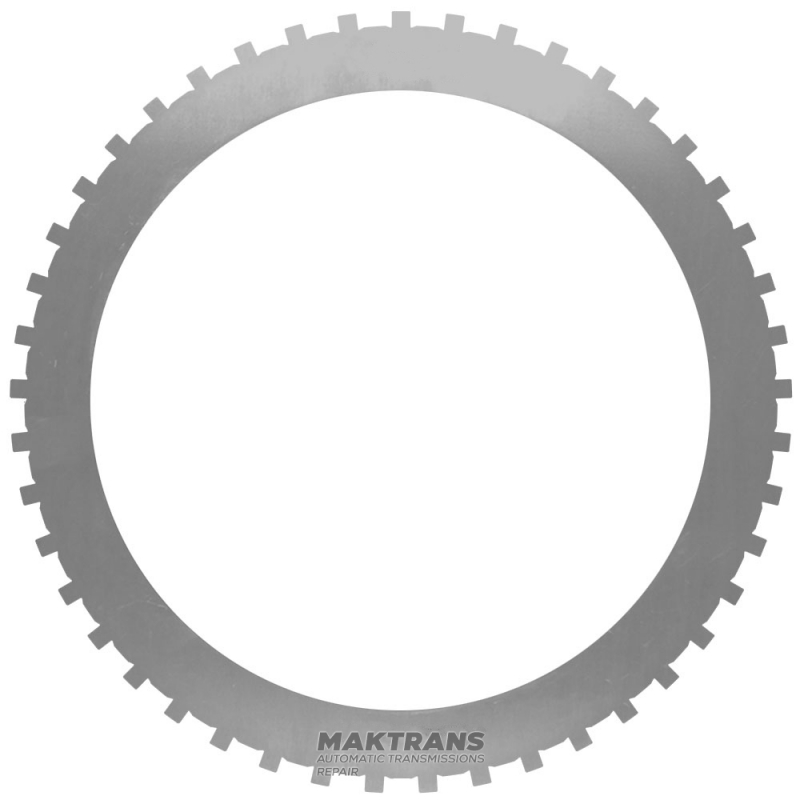 Stahlscheibe B-Kupplung GM 10L1000 – mit restauriertem Shagreen (Stärke 1,55 mm, 45 Zähne, Innen-Ø 166 mm)