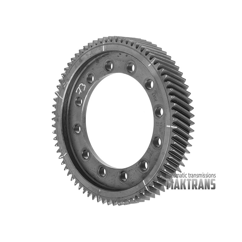 Differential-Schrägrad DP0 AL4 - 73 Zähne (Außen-Ø 192,40 mm), 12 Befestigungslöcher