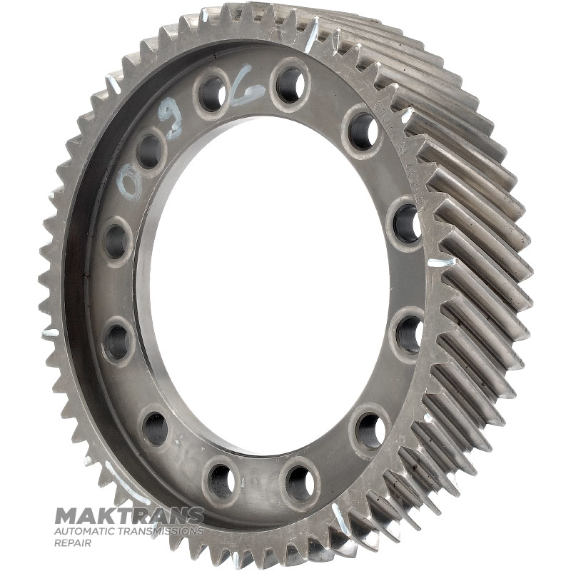 Differential-Schrägradgetriebe TF-60SN 09G – 58 Zähne (Außen-Ø 195,90 mm), 2 Kerben, 12 Befestigungslöcher