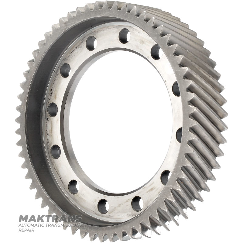 Differential-Schrägradgetriebe TF-60SN 09G – 58 Zähne (Außen-Ø 195,90 mm), 2 Kerben, 12 Befestigungslöcher