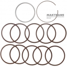 Satz Stahl- und Reibscheiben Overdrive Clutch Hyundai / KIA A8LF1 454254G100 – (10 Reibscheiben, Gesamtdicke des Satzes 22,60 mm)