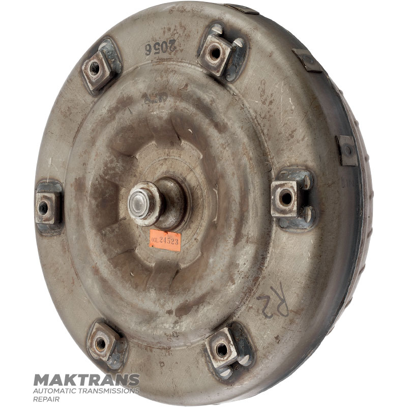 Drehmomentwandler (unrestauriert, aus einem gebrauchten Getriebe entfernt) TOYOTA A340E / A340F (TOYOTA TACOMA VZN195L, 5VZFE - 3.4L) – aus dem Getriebe entfernt mit Markierungen (35010-3G200 / 35000-3G330)