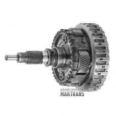 Hinteres Planetengetriebe Nr. 4 montiert mit Abtriebswelle ZF 8HP70 2WD – Propellerwellenführungsdurchmesser 14 mm, 4 Satelliten (Gesamthöhe 243 mm, 43 Keilverzahnungen, Keilverzahnungsdurchmesser 34,75 mm)