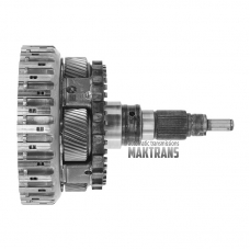 Hinteres Planetengetriebe Nr. 4 montiert mit Abtriebswelle ZF 8HP70 2WD – Propellerwellenführungsdurchmesser 14 mm, 4 Satelliten (Gesamthöhe 243 mm, 43 Keilverzahnungen, Keilverzahnungsdurchmesser 34,75 mm)