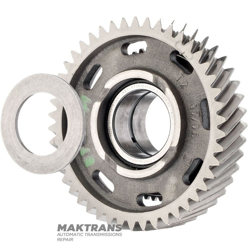 2. Gang Stirnrad (mit Sicherungsring) VAG DSG 0CK 0CL 0CJ (DL382) – 46 Zähne (Außen-Ø 121,60 mm, Innen-Ø 52,05 mm), WHT006180, 0CK311937, 0CK311260G