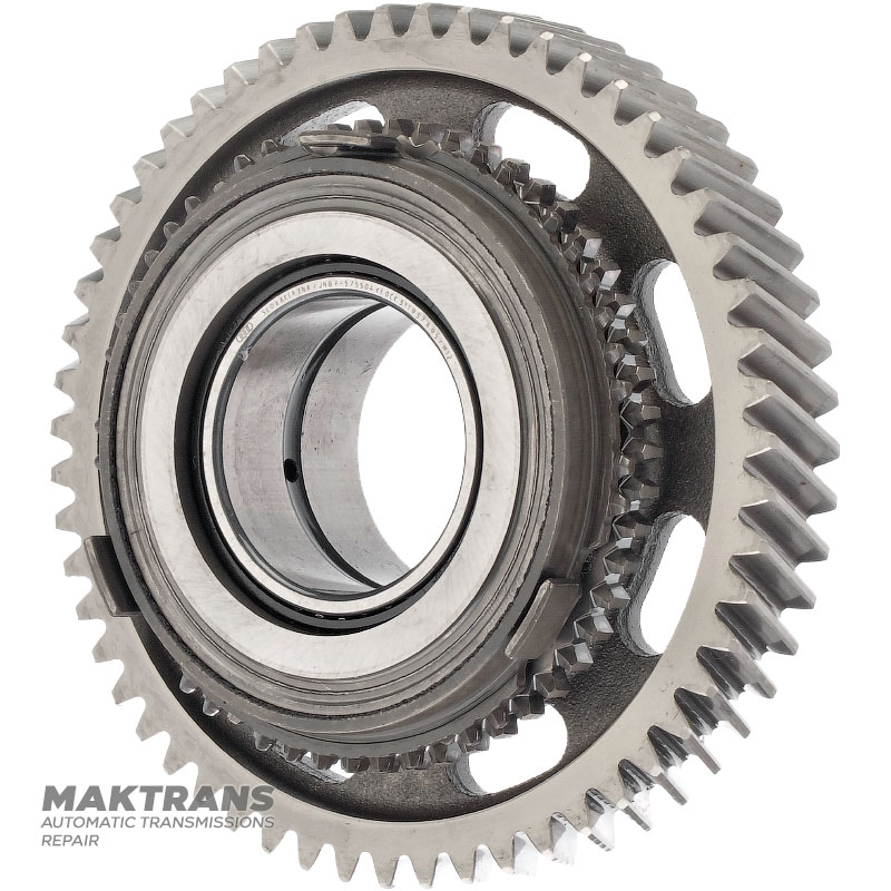 Schrägverzahnung RÜCKWÄRTS (mit Sicherungsring) VAG DSG 0CK 0CL 0CJ (DL382) VWK215J - 55 Zähne (Außen-Ø 123,50 mm, Innen-Ø 52,05 mm), Lager (INA / JN8 F-575504.KI 0CK311937A)