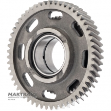 Schrägverzahnung RÜCKWÄRTS (mit Sicherungsring) VAG DSG 0CK 0CL 0CJ (DL382) VWK215J 0CK311215L - 55 Zähne (Außen-Ø 123,50 mm, Innen-Ø 52,05 mm), Lager (INA / JN8 F-575504.KI 0CK311937A)